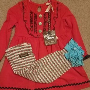 Matilda jane shirt/dress with matching bloomers